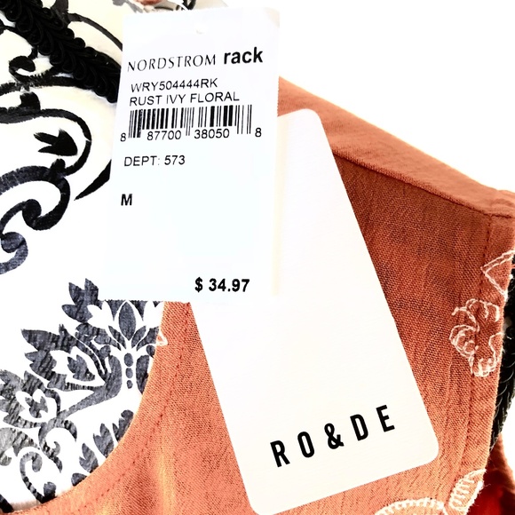 🆕Nordstrom Ro & De Cold Shoulder Top Size Medium - Picture 4 of 8